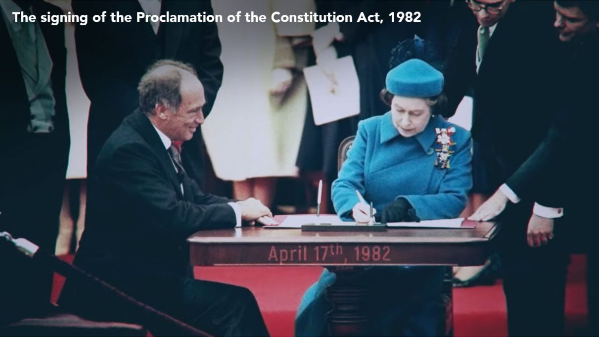 GeoMinute: The signing of the Proclamation of the Constitution Act, 1982